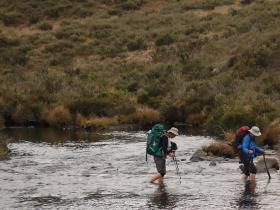 crossing the tooma river